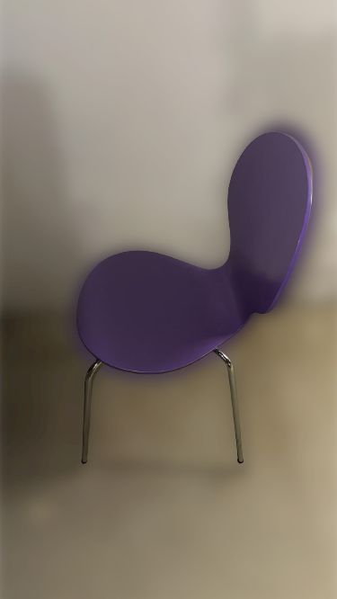 Patientenstuhl aus Holz Lila - Bild 4