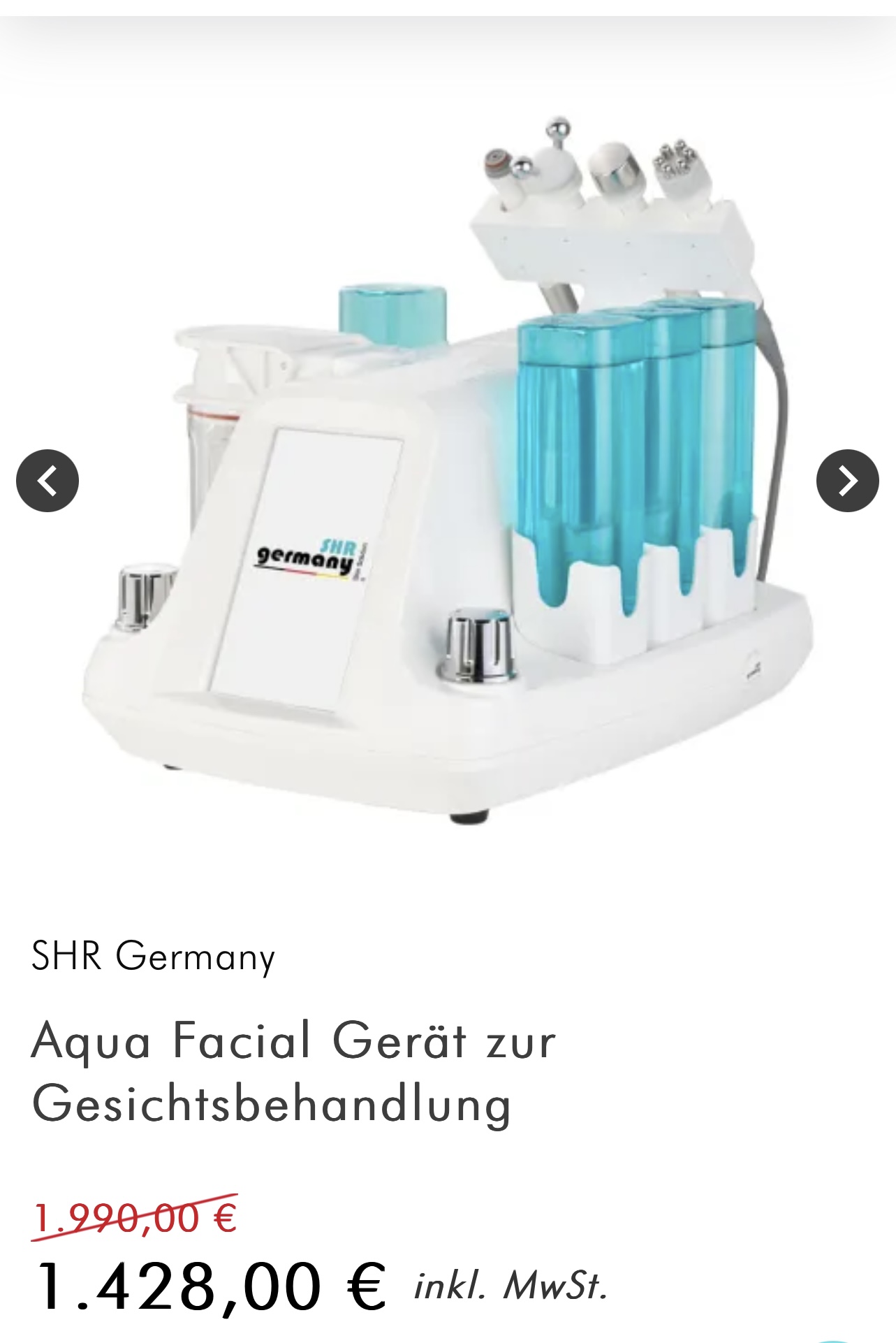 Aqua Facial Gerät von der Marke SHR wie neu !!