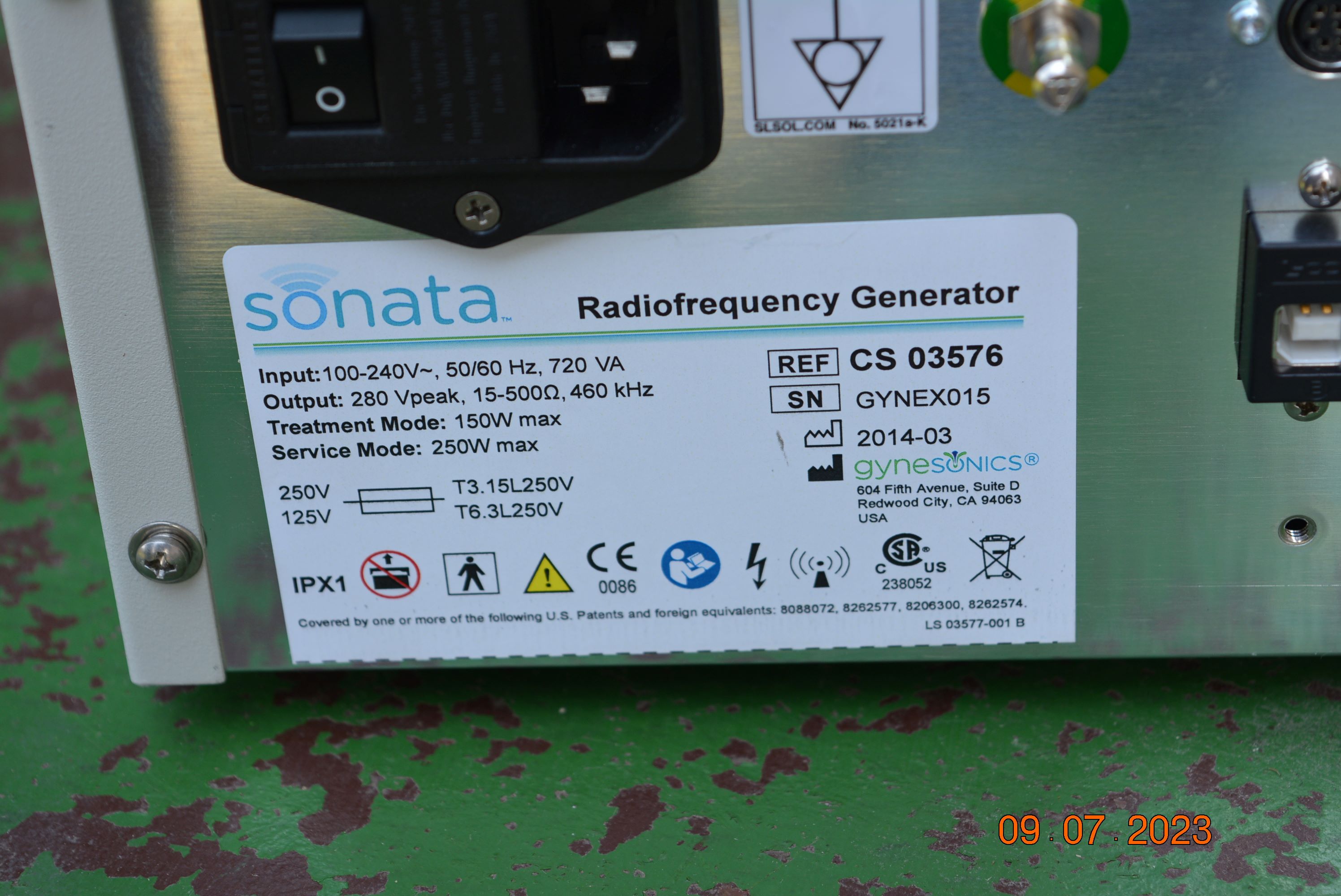 Gynesonics Sonata RFG VizAblate Ultrasound Radio  - Bild 6