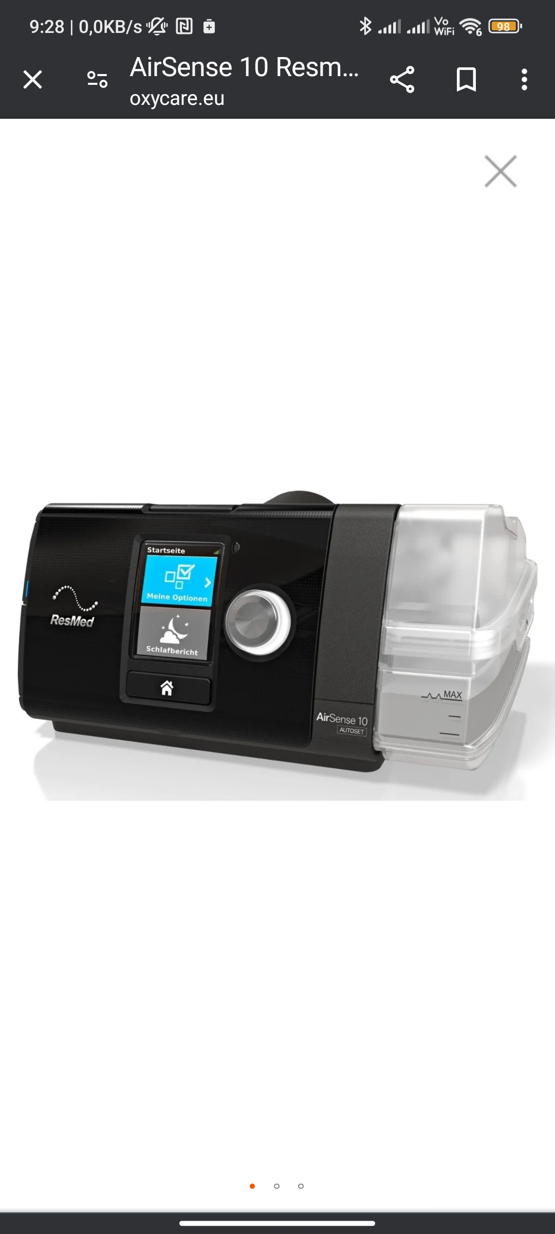 Beatmungsgerät ResMed Airsense 10 - Bild 2