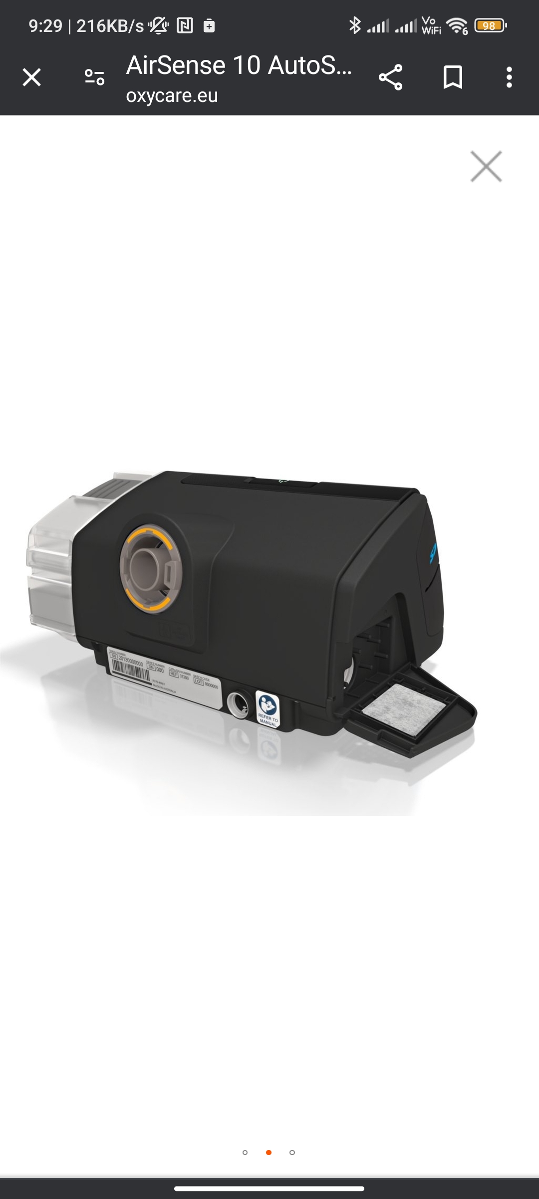 Beatmungsgerät ResMed Airsense 10 - Bild 4